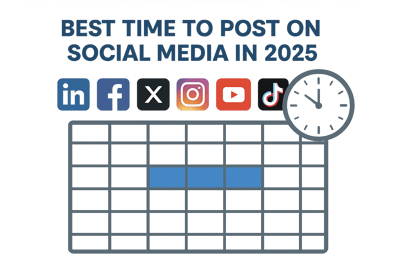 Best Time to Post on Social Media in 2025 (Facebook, Instagram, LinkedIn & More)